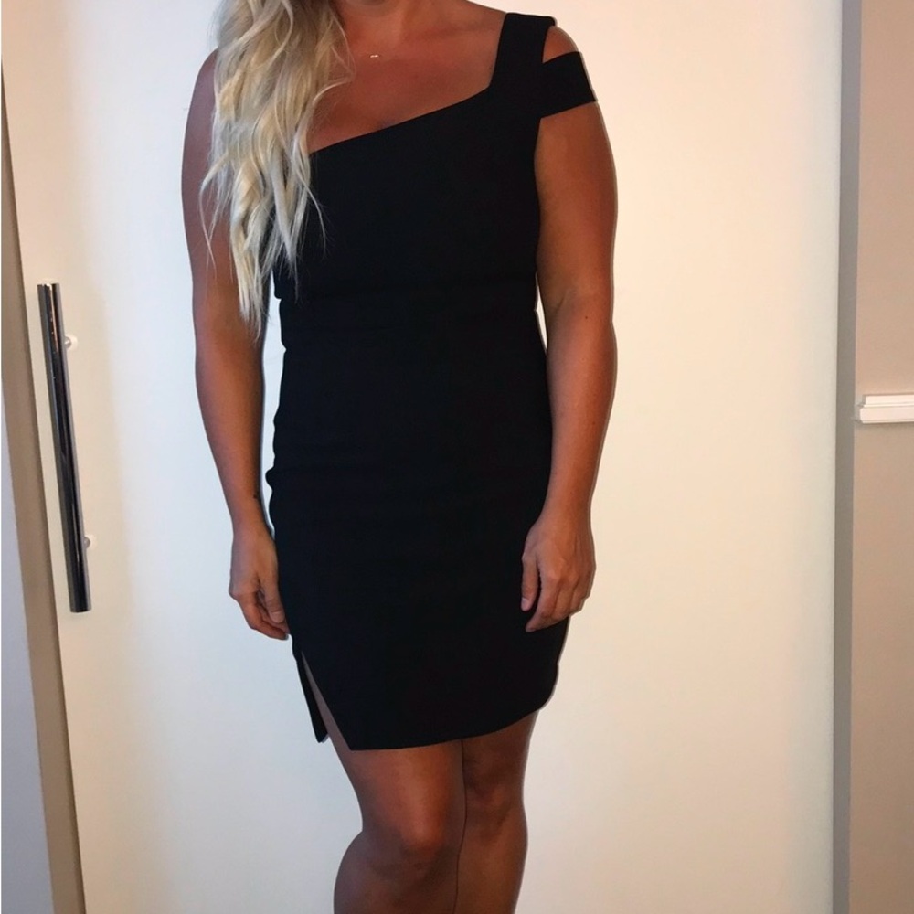 Likely Black One-Shoulder Dress Packard